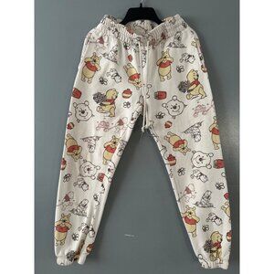 Disney Winnie the Pooh Women’s Jogger Pants Size Small Cozy Lounge Cute Graphic
